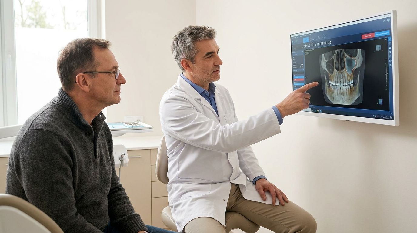 sinus lift a implantacja kiedy podniesienie dna zatoki musi poprzedzac wszczepienie implantu